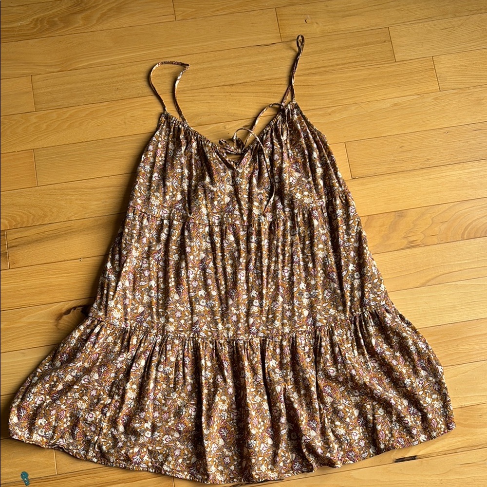 Old Navy Floral Tan Dress